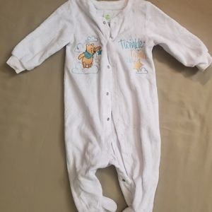 White fleece Sleeper